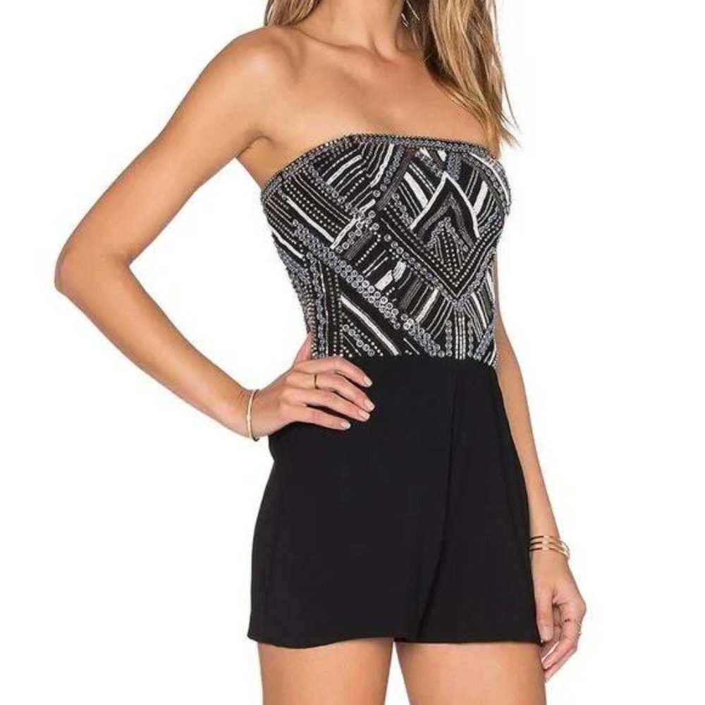 PARKER Beaded Sequin Romper - Size Small - Like New!